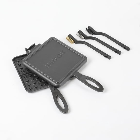HAWOK Cast Iron Square Waffle Iron Waffle Maker…