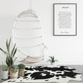 thumbnail image 3 of Dwelke Faux Cowhide Rug Cow Print Retro Area Rug for a Western Boho Living Room Bedroom Decor 4.6' × 5.2' Black, 3 of 9