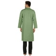 thumbnail image 4 of Atasi Indian Designer Kurta For Mens Party Wear Traditional Dress Solid Ethnic Long Shirt, 4 of 7