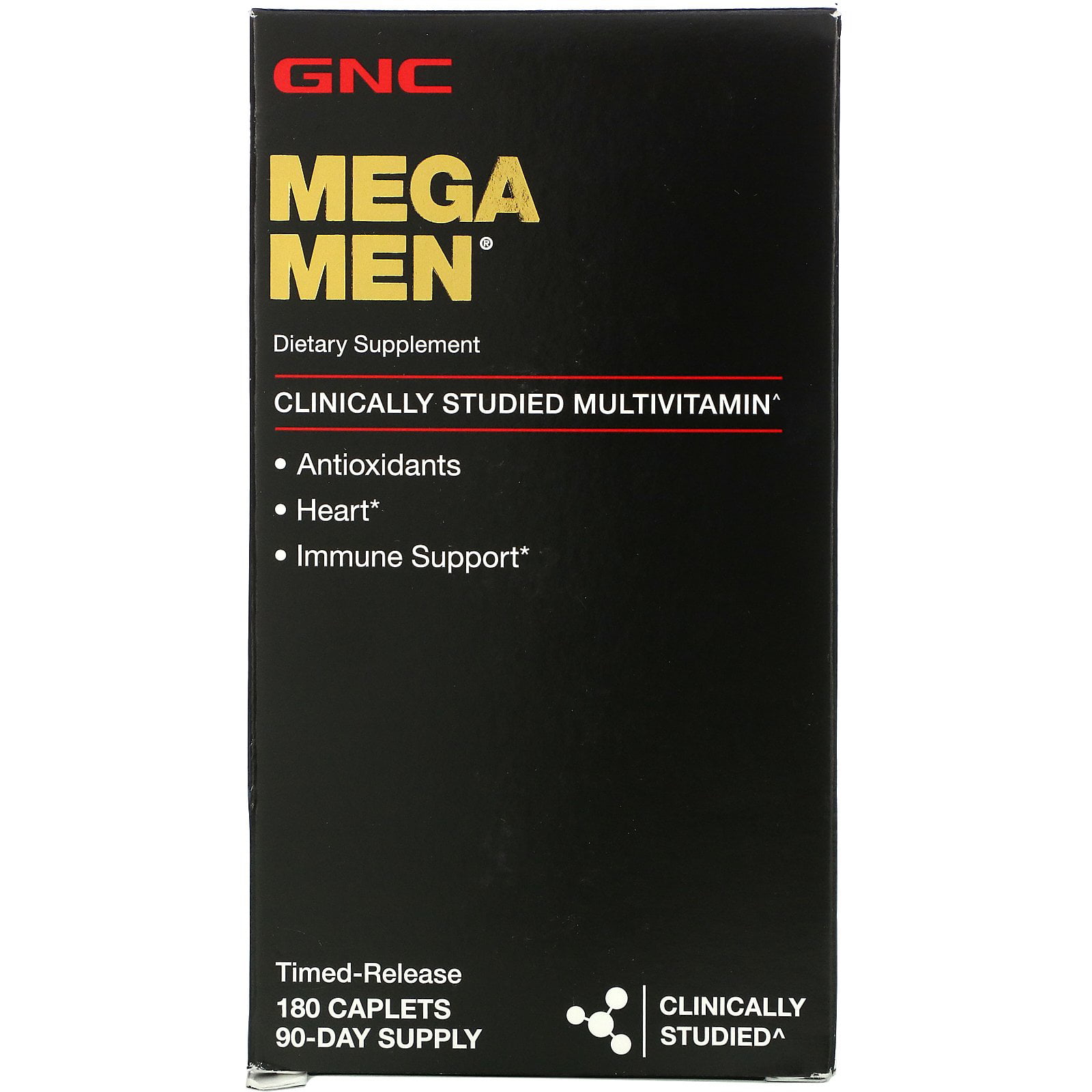 Mega Men, Clinically Studied Multivitamin, 180 Caplets, GNC
