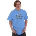 thumbnail image 4 of Scuba Diver Shark Life is Crap Funny Men's Big & Tall Crewneck Graphic Tee Brisco Brands 3X, 4 of 5