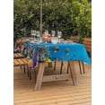 thumbnail image 2 of Outdoor Tablecloth with Umbrella Hole and Zipper, Funny Diving Pig Rectangle Table Cloth 54x80 Inch Waterproof Tablecloth, Ocean Sea Coastal Coral Fish Marine Life Picnic Table Cover for Patio, 2 of 7