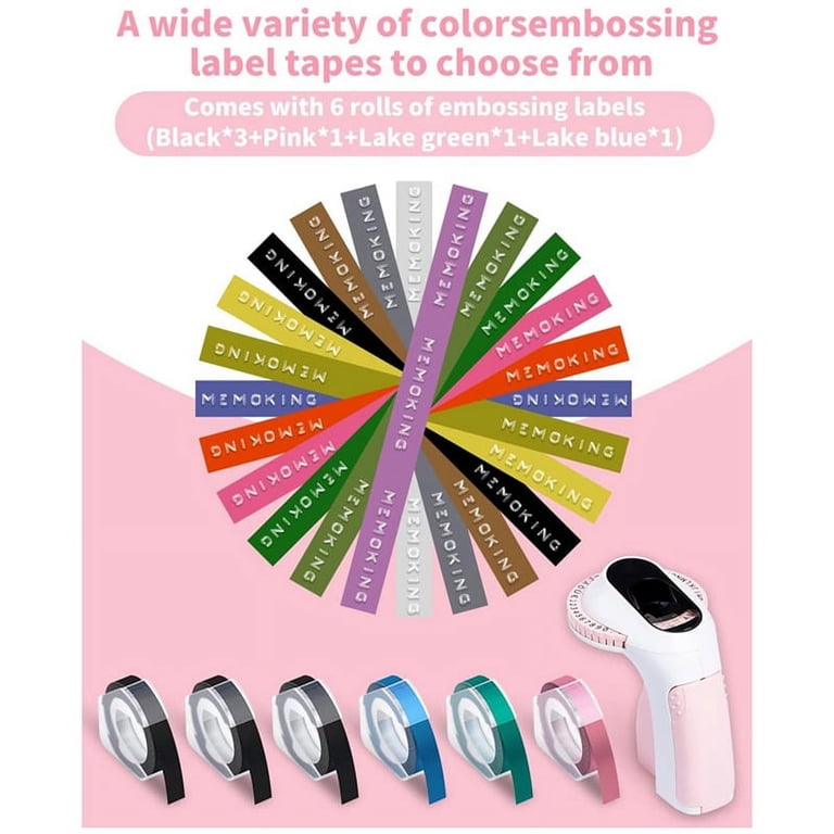 Sticker Printer Handheld Embossing Label Maker - Portable 3D Labeling ...
