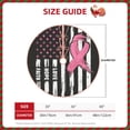 thumbnail image 4 of Balery Ribbon Breast Cancer Awareness Printed Christmas Tree Skirt , Merry Christmas Party Christmas Tree Decoration,Adjustable Tree Skirt-48", 4 of 8