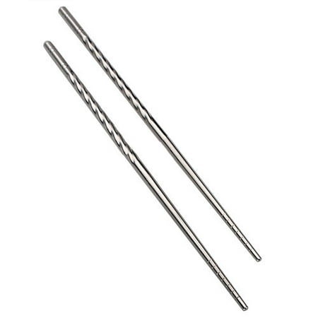 

Farfi 1 Pair Chinese Stylish Non-slip Design Chop Sticks Stainless Steel Chopstick (1 pair)