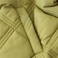 thumbnail image 4 of Winter Coats for Women Women's Fashion Diamond Plaid Round Neck Zipper Winter Warm Cotton Coat Long Sleeve Cotton Coat on Clearance, 4 of 9
