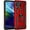 Red, variant on Dteck Case For Motorola Moto G Stylus 5G (2021 Released) 6.8-inch,Shockproof Rugged Rubber Armor Case Hybrid Hard PC Ring Holder Kickstand Protective Phone Cover,Black