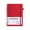 💖 Red_Base#29, variant on Notebook with Elastic Hardcover Lined Journal, Flat-Lay Coil Binding, Thick Ink-Proof Paper, Pen Loop and Closure Strap, Portable Business Diary Notepad for Office, Meeting