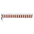 thumbnail image 5 of Awntech 10' x 8' Destin Left Motorized Patio Retractable Awning, Burgundy/Tan Stripe, 5 of 7