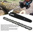 thumbnail image 4 of Chain Guide Bar Accessories, High Hardness Mini Chain Guide Bar Combo Faster Speed  for Branch Cutting 4inch with 1/4 28 Links Chain,6inch with 1/4 37 Links Chain, 4 of 7