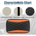 thumbnail image 4 of Car Center Console Cover, Universal Leather Waterproof Armrest Seat Box Cover Protector, Comfortable Car Decor Accessories Fit for Most Cars, Vehicles, SUVs-Orange, 4 of 7
