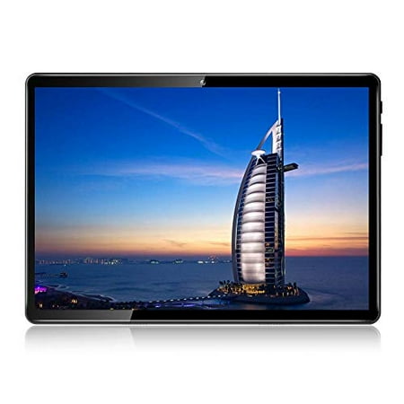 Tablet With Television Dual Sim 10 Inch Tablet Octa Core Android 7.0, 4GB RAM,64GB ROM,1280X800 IPS Screen,8.0MP,Dual Sim,Wifi,GPS,Tablet For Kids-Black ()