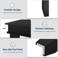 thumbnail image 6 of Kicctian 71" Large Rectangular Farmhouse Dining Table for 6-8,Wooden Table with Sturdy Frame, Versatile Dining Room Furniture for Home, Living Room or Office,Black, 6 of 8