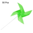 thumbnail image 3 of 50pcs 17 x 11 Molinos de Viento para el Jardín con 4 Hojas Molinillos de Viento a Prueba de Viento y Impermeables con Estacas para Decoración de Patio Verde, 3 of 6