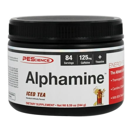 PEScience - Alphamine Energy poudre Thé glacé - 8,59 onces.