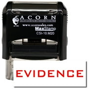 Self-Inking Evidence Stamp with Green Ink