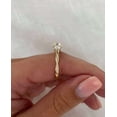 thumbnail image 4 of vylahjewellery 10K Rose Gold Twisted Wedding Ring Round Moissanite Three Stone Engagement Anniversary Ring Unique Round Vintage Bridal Ring Anniversary Ring for Women, 4 of 7