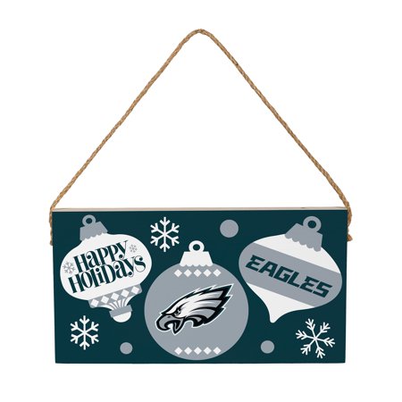 Philadelphia Eagles 6 x 11 Holiday Wood Wall Sign