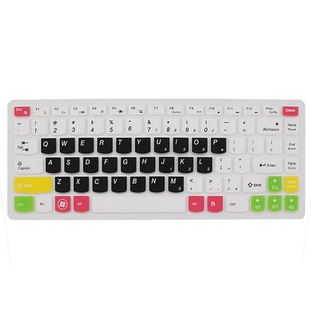Laptop White Black Silicone Keyboard Skin Cover Film for Lenovo Z460/Y480