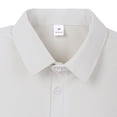 thumbnail image 5 of CHENHANN Polo Tees for Men Short Sleeve Button Down Waffle Shirts Loose Fit White Casual Dress Shirts for Men, 5 of 7