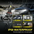thumbnail image 2 of IHNZCB 9005 H11 LED Headlight Bulbs Combo Kit, 500% Times Brighter, 6000K White,Pack of 4, 2 of 16