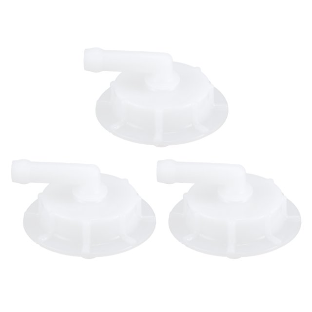 depósito desbordamiento tanque tapa para acura mdx - 3uds blanco Kit de 3 tapas blancas de plástico, vista frontal 3/4; cada tapa circular de 52×11 mm (D×T) con boquilla de 8 mm y junta de 41×36 mm, compatible con varios modelos Honda y Acura, accesorio no OEM; fácil de montar y limpiar, a menudo usado como reemplazo directo de tapas dañadas.