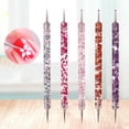 thumbnail image 2 of UDIYO 5Pcs/Set Nail Dotting Pen Double Head Sequins Handle Acrylic UV Gel Painting Drawing Manicure Art Dot Point Pen for Beauty, 2 of 7