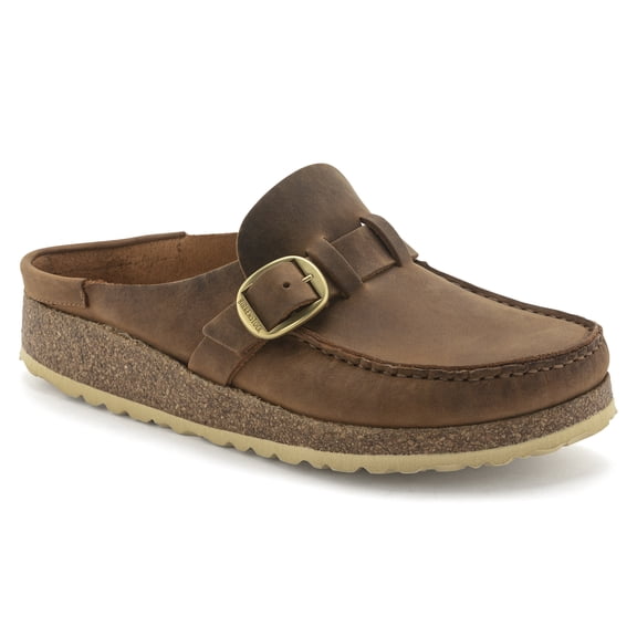 Birkenstock Buckley Leather Clog, 38, Brown