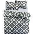 thumbnail image 3 of Comforter with 1 Pillow Sham Goose Down Alternative Ultra Soft Microfiber Grey Color Twin Size, 3 of 6