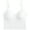 White, variant on WHAMVOX Wireless Wrapped Chest Yoga Bra for Women in White Made of Chinlon Soft Breathable and Stretchy 1Pc