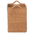 thumbnail image 6 of Loma Rectangular Decorative Rattan Storage Basket with Ear Handles, Small, 6 of 23