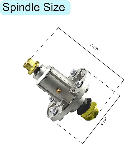OakTen Spindle Assembly for John Deere 42 inch 102 105 115 125 135 LA100 LA110 LA120 X110 X120 Lawn Mower GY20454 GY21098 2-Pack