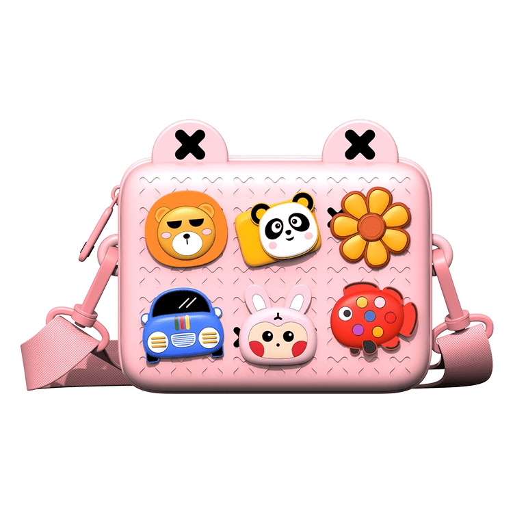 KOOOL Little Girls Handbag Shoulder Bags, EVA Cute DIY Buttons Cartoon Mini  Bag, Waterproof Anti-Fouling Crossbody bag with Adjustable Strap Girls Bags  for Kids Toddlers (Pink) 