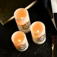thumbnail image 3 of EcoGecko Set of 3 4", 5", 6" Real Wax Flameless LED Candles with Faith Family Friends Decal Battery Operated Inspirational Home Decor with 5 Hour Timer, Super Long Battery Life, 3 of 6