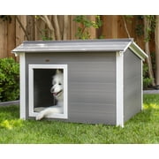 New Age Pet ECOFLEX Rustic Lodge Dog House, Jumbo, Weather Resistant, Easy Assembly