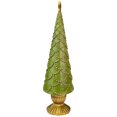 thumbnail image 3 of Northlight Christmas Tree Cone on Pedestal with Star Topper Decoration - 17" - Green, 3 of 5