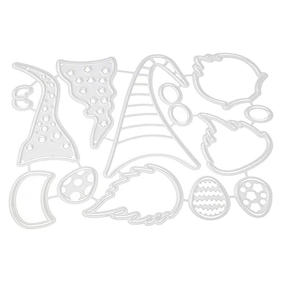 IMENGL Clearance! Delayuji Cutting Dies Christmas Dies, Card Making Dies, Christmas Cutting Dies Diy Scrapbooking Paper Cards Album Stencil, Metal Dies for Card Making Xmas Gnome One Size White