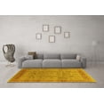 thumbnail image 3 of Ahgly Company Machine Washable Indoor Rectangle Oriental Yellow Industrial Area Rugs, 2' x 4', 3 of 4