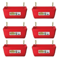 Little Giant 4.5 Quart Heavy Duty Feed Trough Bucket Fence Feeder (6 Pack)