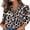 Brown Leopard, variant on Tops for Women 3/4 Length Sleeve V Neck Lightweight Business Casual Blouses Spring Summer Work Outfits