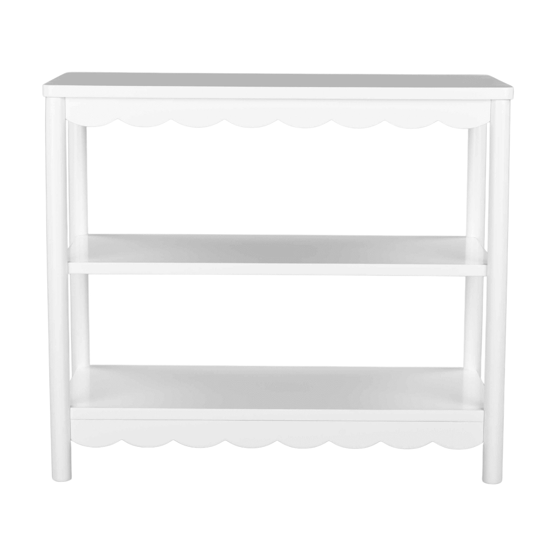 KidKraft Wooden Puzzle Bookcase with Three Shelves, Pastel