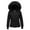 Black, variant on Clearance! Lisingtool Women's Hooded Warm Winter Coat Quilted Thicken Puffer Jacket Winter Cotton Jacket With Hood Waist Plush Overcome Outer Coat Outdoor Skiing Snowboarding Coat