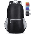 thumbnail image 1 of Sac à Dos de Randonnée Ultraléger 20L - Sac Pliable Léger, Résistant à l'Eau, Design Unisexe (Noir), 1 of 7