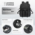 thumbnail image 2 of Mochila BJIAX Vintage Waterproof 30 L para hombre y mujer 15.6 pulgadas, 2 of 7