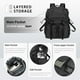 thumbnail image 2 of Mochila BJIAX Vintage Waterproof 30 L para hombre y mujer 15.6 pulgadas, 2 of 7
