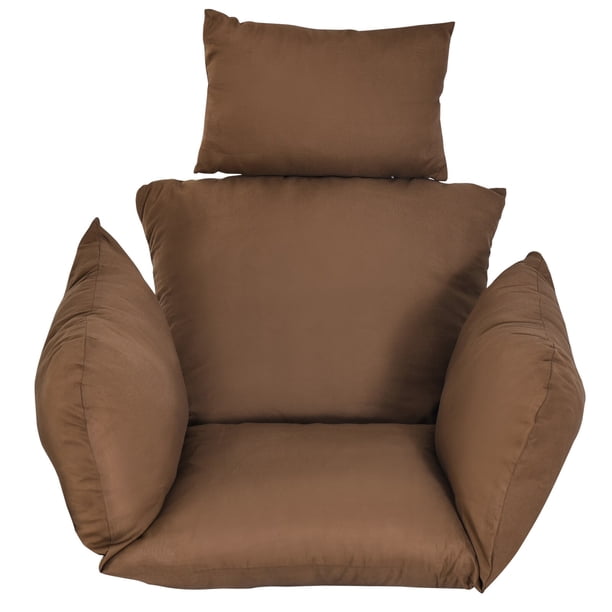 Cojines de silla colgante de ratán, cesta colgante de jardín, asiento de Silla, respaldo de silla de huevo colgante, columpio Fivean unisex