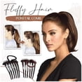 thumbnail image 3 of Baohd Queue de Cheval Bosse it UP Volume Inserts Peignes Outil de Coiffure avec Bande Élastique, 3 of 8