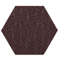 thumbnail image 1 of Indoor Outdoor custom size area rugs made in USA pattern Geometrical comes in Ten colors and Nine shapes rectangular,round,square,runners,oval,octagon,half round - Burgundy, 9' Hexagon Area Rugs, 1 of 1