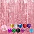 thumbnail image 3 of Langgg 6.5ft Fringe Curtain 0pcs Streamers Party Decorations Tinsel Curtain Backdrop Rose Gold 6.5ft 1Set, 3 of 6