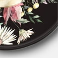thumbnail image 3 of Designart 'Dried Wildflowers With Greek Sculpture David Eye' Farmhouse Circle Metal Wall Art 29x29 - Disc of 29, 3 of 5